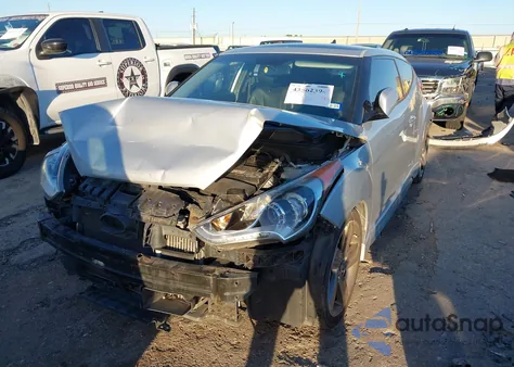 2013 Hyundai Veloster Turbo W/Blue z USA, uszkodzony, nr VIN KMHTC6AE2DU082406